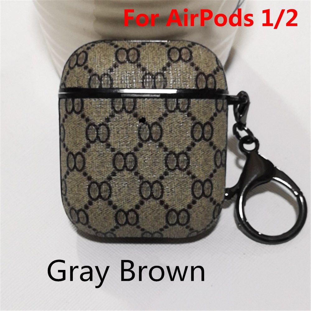 Para airpods 2 1 cinza marrom