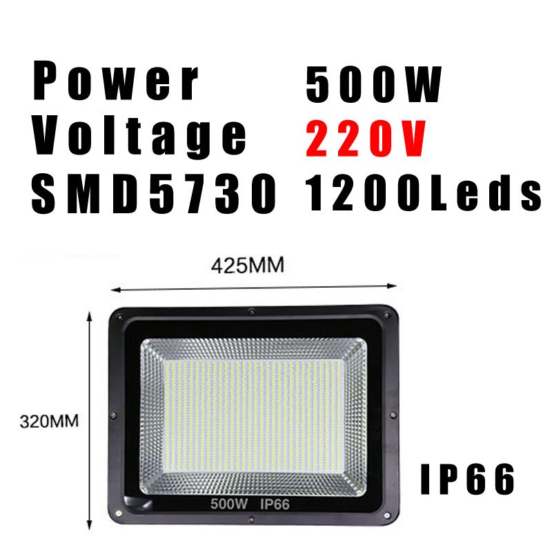 500W 220V kall vit 6000k