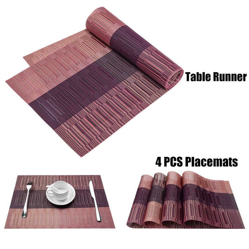 Purple-Table Runner 33x180