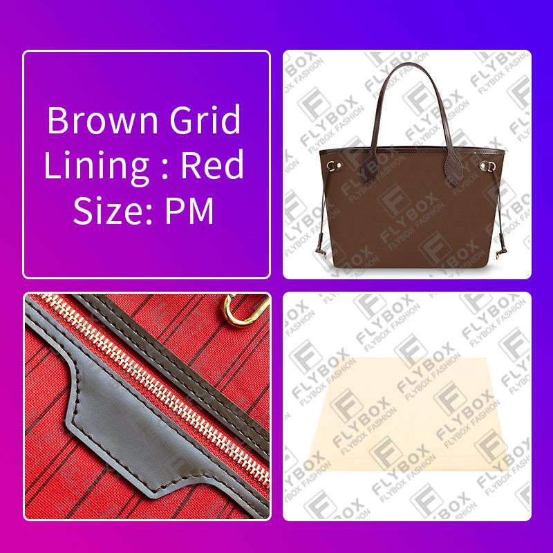 PM 29 CM Brown Grid / Red