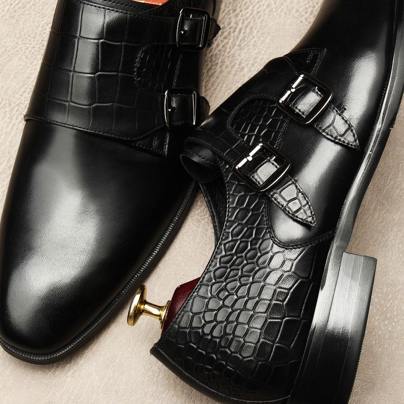 Hommes élégant Formel Robe de Soirée Bureau Chisel Toe Slip On Mocassins Chaussures Noir
