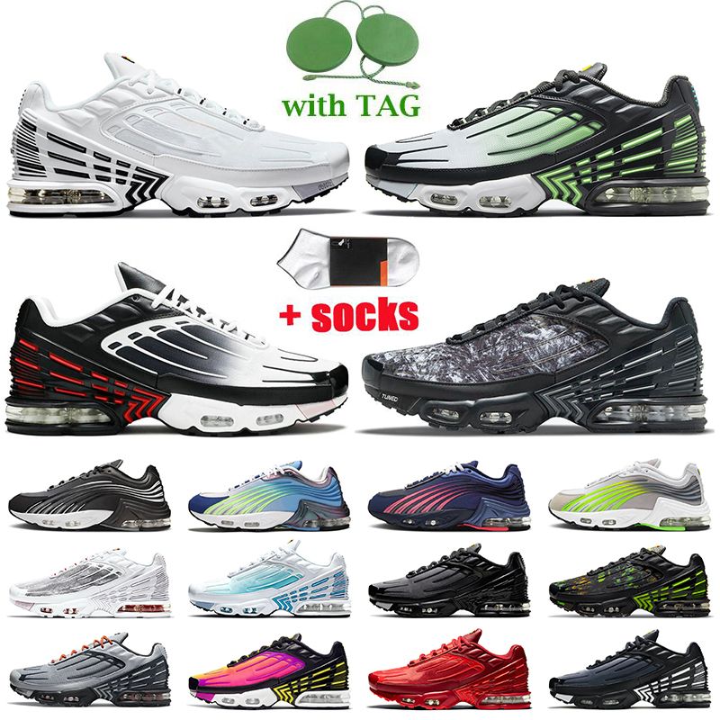 Acheter Pas Cher Nike Air Max Plus Tn 3 Nike Tuned Tn Plus 3 Femmes Hommes  Chaussures De Course Top Fashion Rouge Bleu Noir Blanc Gris AirmaxAirMax  Sport Formateurs Chaussures De Sport