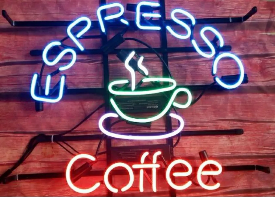 New Espresso Coffee Tea Cup Bar Neon Light Sign 17"x14" 