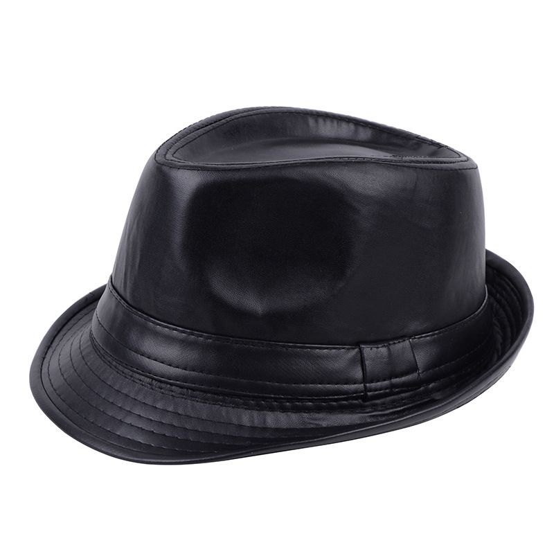 Hombres Otoño E Invierno Delgado Color Sólido Sombrero De Pu Hombres Otoño E Invierno Delgado Color Sólido Sombrero De Pu