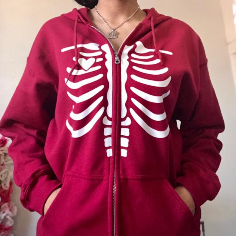 Compra Sudaderas Con Capucha Para Hombre Sudaderas Y2K Esqueleto Esqueleto  Zip Up Hoodie 90s Vintage Gráfico Impreso Cremallera Cierre Top E Girl  Primavera Otoño Barato | Entrega Rápida Y Calidad | Es.Dhgate
