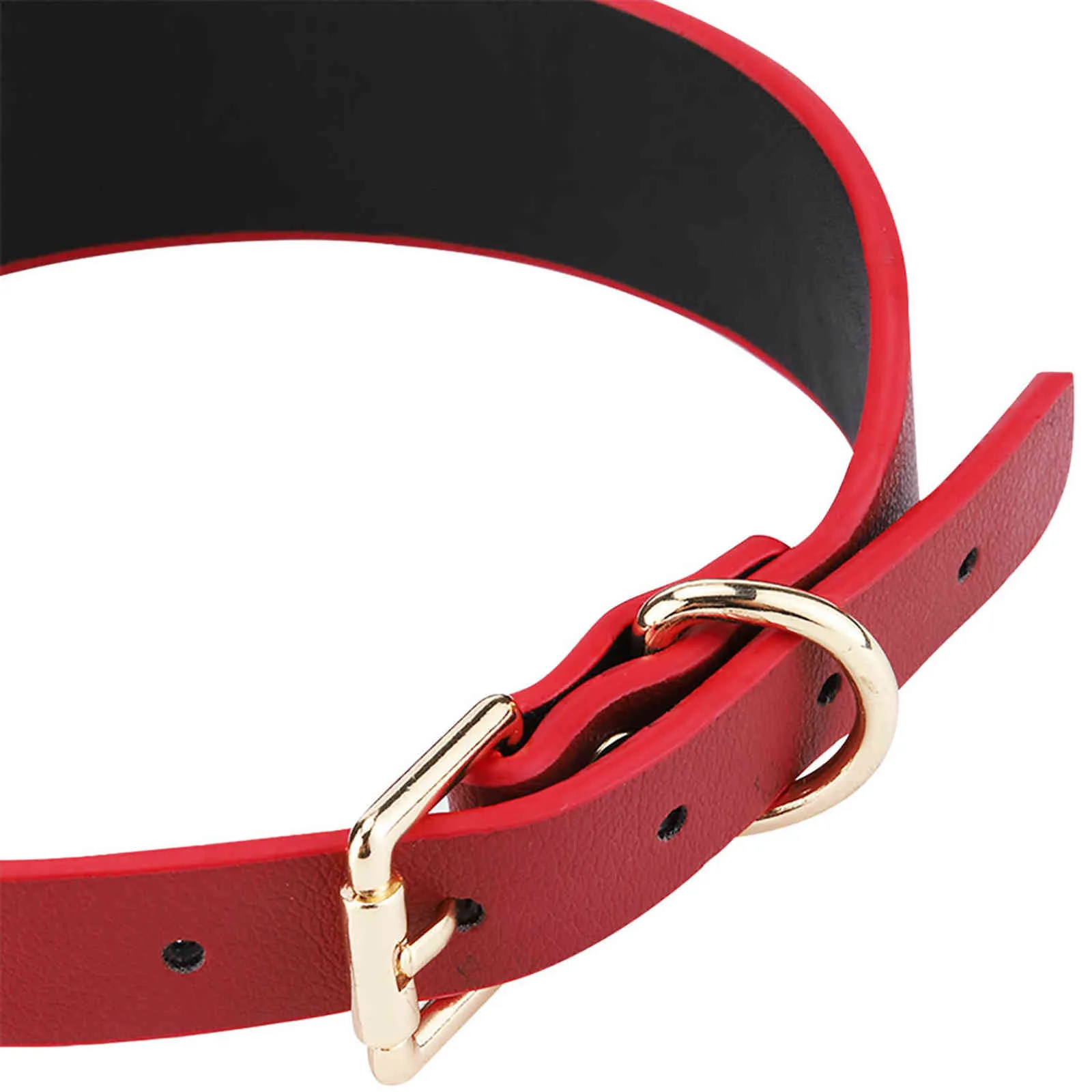 Collier Arrière En Cuir Avec Chaîne De Traction Et Jouet à Crochet - Pour Jeux Cosplay - Cadeau Original