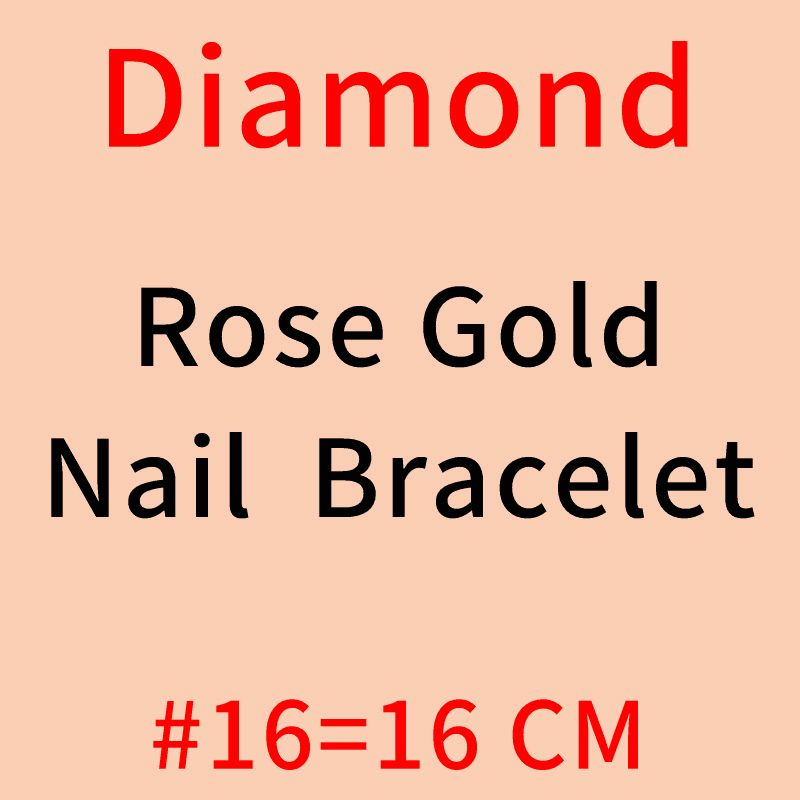 Nail - # 16 Diamante in oro rosa