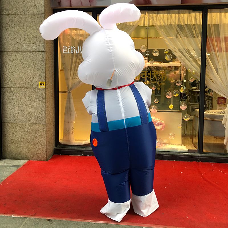Mascot Costumes Rabbit Cartoon Doll Costume Inflatable Clothing Performance Walking Puppet Costume Creative Performance Props Fun Mascot Costumes Rabbit Cartoon Doll Costume Inflatable Clothing Performance Walking Puppet Costume Creative Performance Props Fun