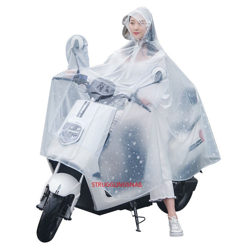 Transparent Bicycle Motorcycle Raincoat Windproof Chubasquero Moto Rain  Poncho Impermeable Clear Raincoat Single Double Raingear 210320 From Luo09,  $17.5