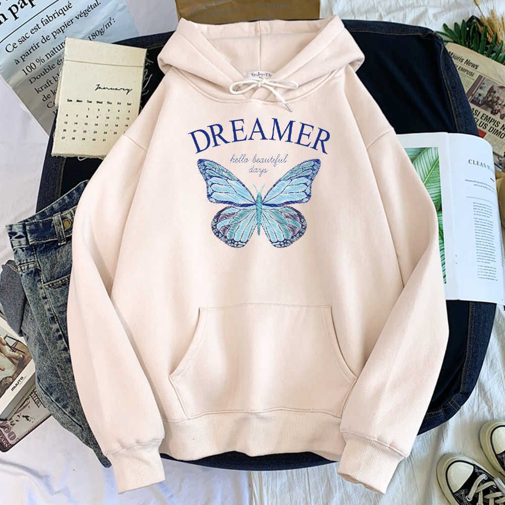 Compra Linda Mariposa Azul Soñadora Sudadera Con Capucha Casual Harajuku Sudaderas  Sudaderas Street Moda Hombres Ropa Plavelo Cálida Cálida Para Hombre Y0727  Barato | Entrega Rápida Y Calidad | Es.Dhgate