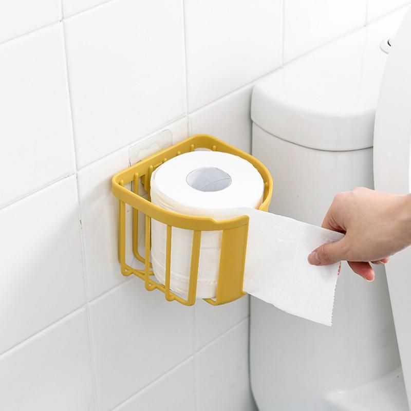 Rollo de papel higiénico titular Cuadrado montado en la pared Cromo Loo Roll Holder Con Accesorios Rollo de papel higiénico titular Cuadrado montado en la pared Cromo Loo Roll Holder Con Accesorios