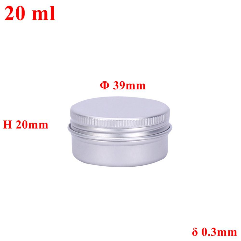 20 ml aluminium zilver