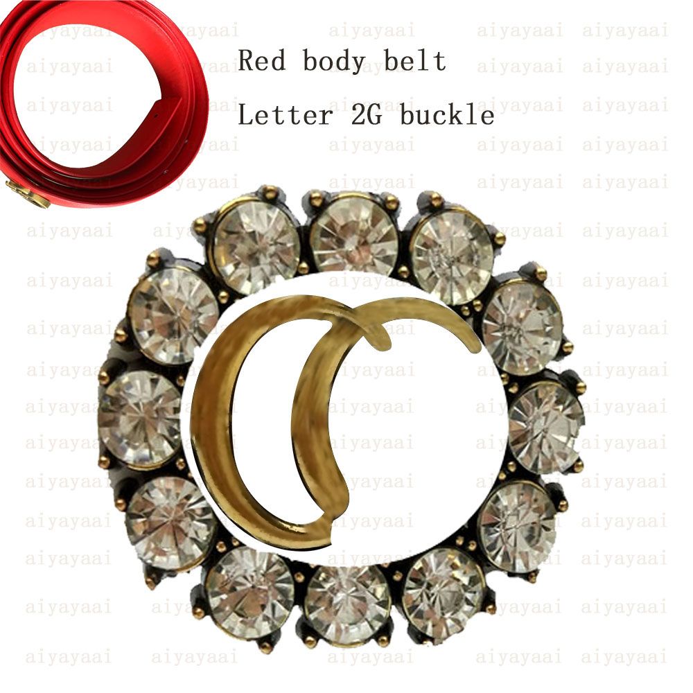 #2 Red belt+Letter 2G-buckle