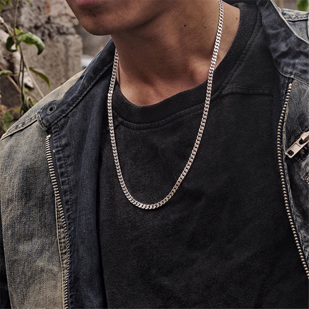 Solid 925 Sterling Silver Necklace 