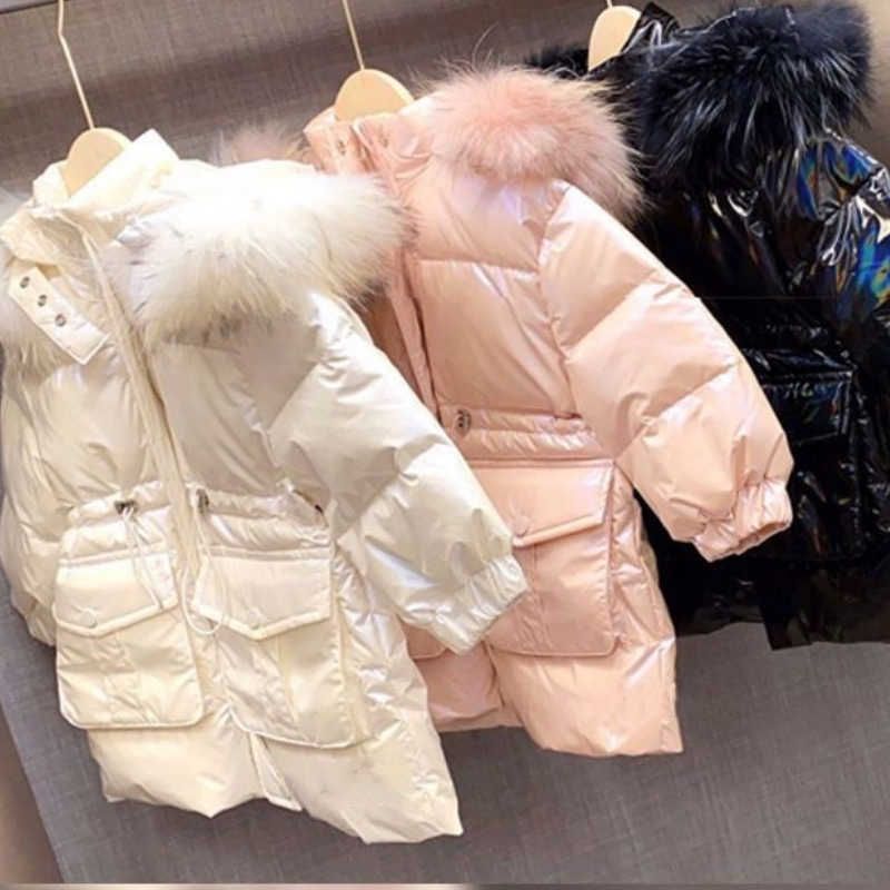 Baby Girl Winter Jacket Thick Cotton, Infant Coat With Fur Hood