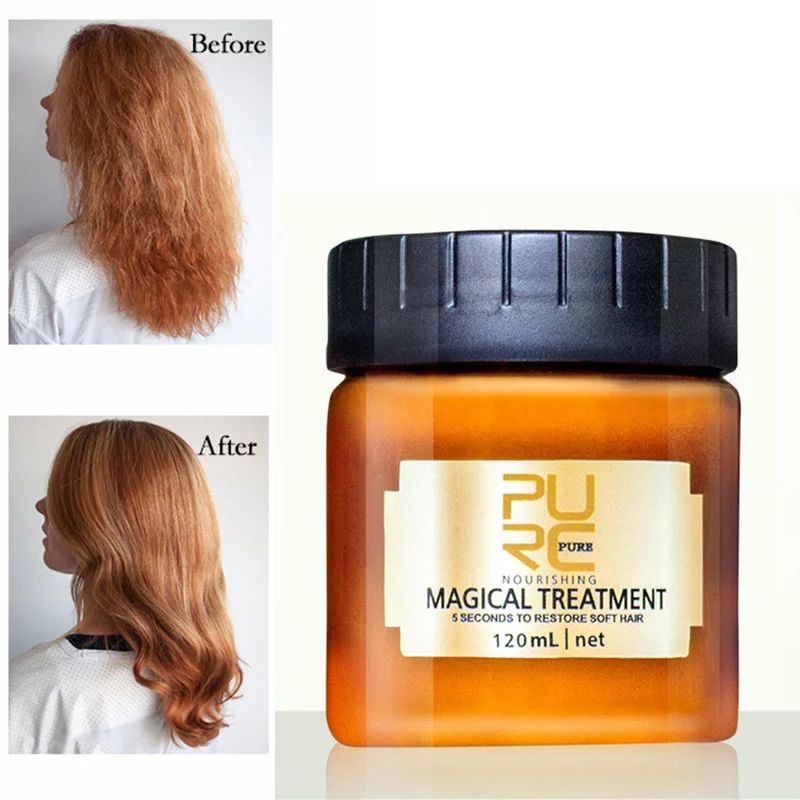 PURC 120ML Magical Treatment Hair Mask Nutrition Infusing Masque For 5 Seconds Repairs Damage