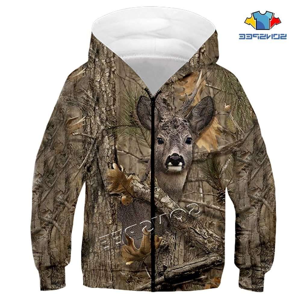 Acheter Pas Cher Sweats A Capuche A Capuche Sweat A Capuche A Capuche Pour Enfant Top Camouflage Chasse Chasse Animal 3d Imprimer Mode Enfants Rits Sweat A Capuche Jeune Bebe Casual Streetwear