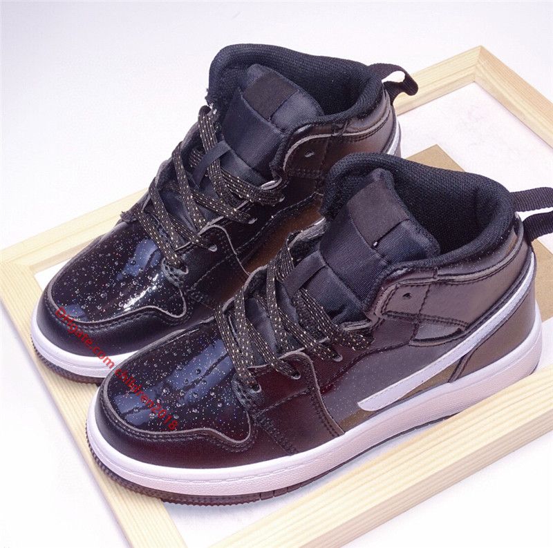1 1S Mid Kids Basketbal Schoenen Jumpmans Paint Drip Ice Cream Edge Glow  Bred Teen Wit Schaduw Jongens Meisjes Kinderen Sneakers Maat 27 35 Uit  China Atletisch \u0026 Buiten Verkoper Children2018 |DHgate