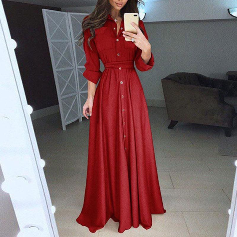 röd klänning