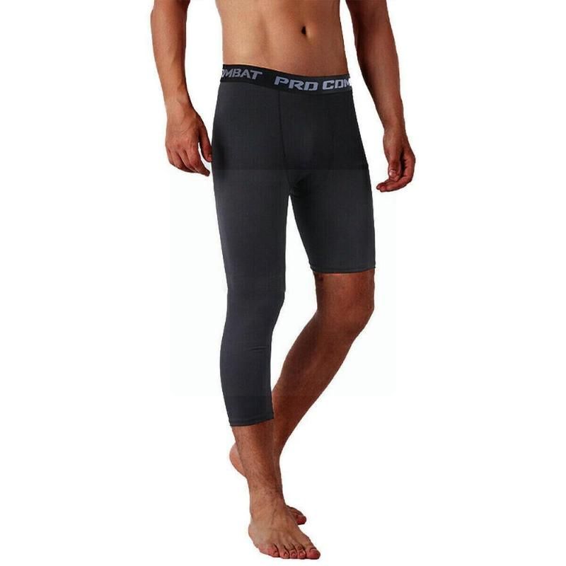 Running Pants Men One Leg Compression 3 