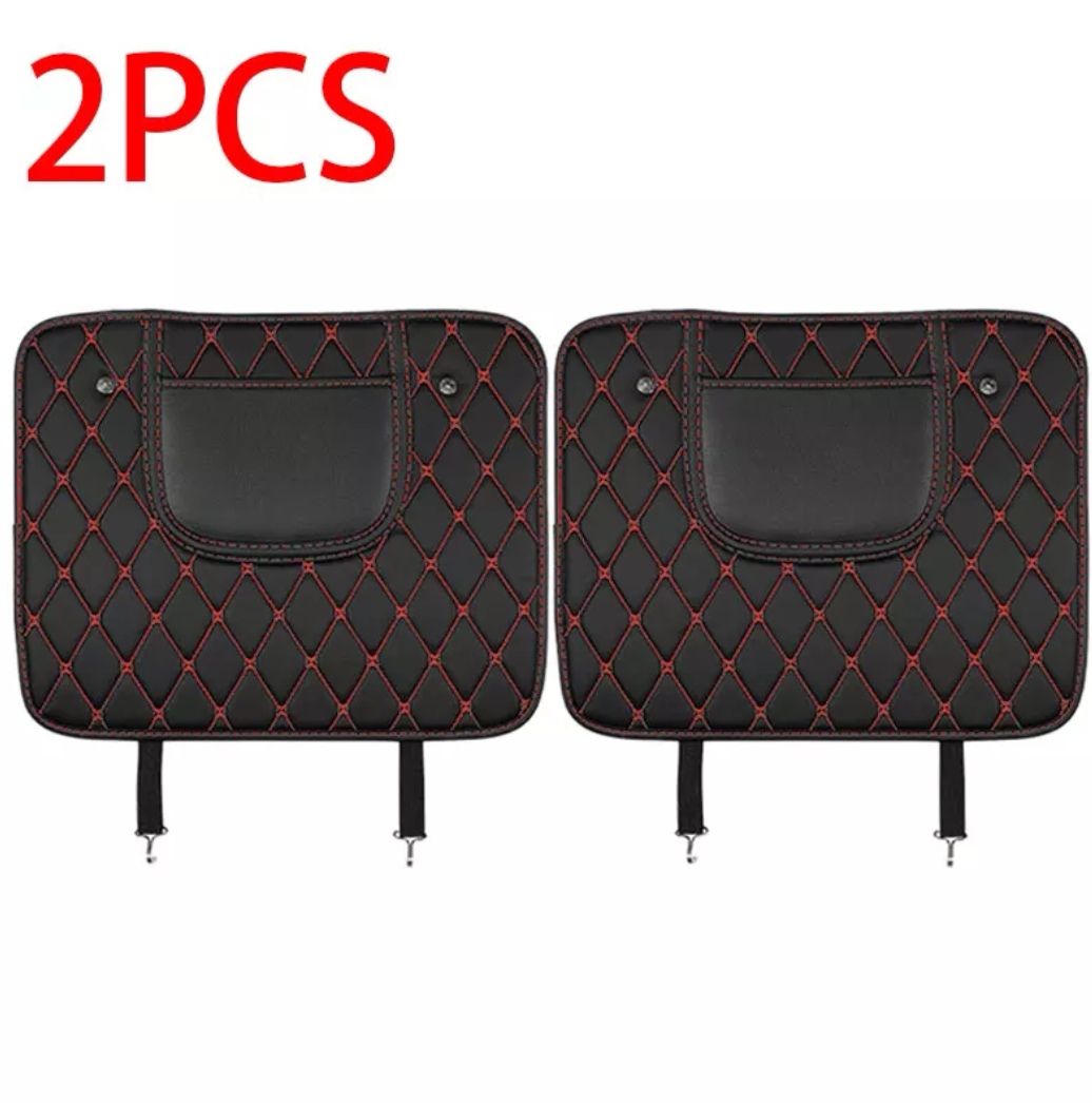 2pcs filetage rouge petit tapis