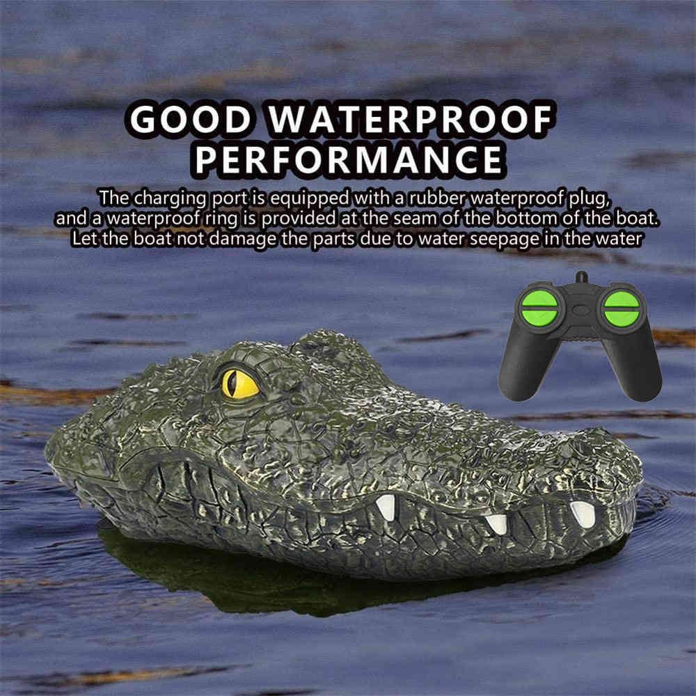 Realistico RC COCCODRILLO TESTA BARCA telecomando Crocodile Kid Toy Halloween Pro; 