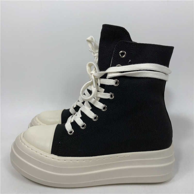 canvas platform boots
