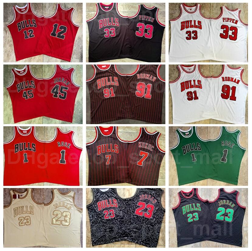 Authentic derrick rose jersey black hot sale