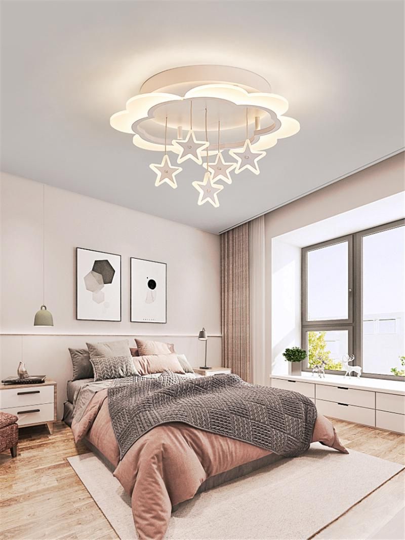 Plafonnier LED 30W, Lampe de plafond en forme Star moderne pour Chambre à  coucher Chambre d'enfant, Lumière blanche froide 6000K