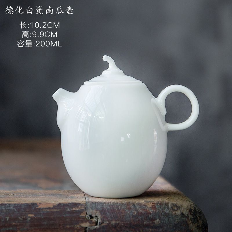 Dehua White Porcelain Dynia Pot