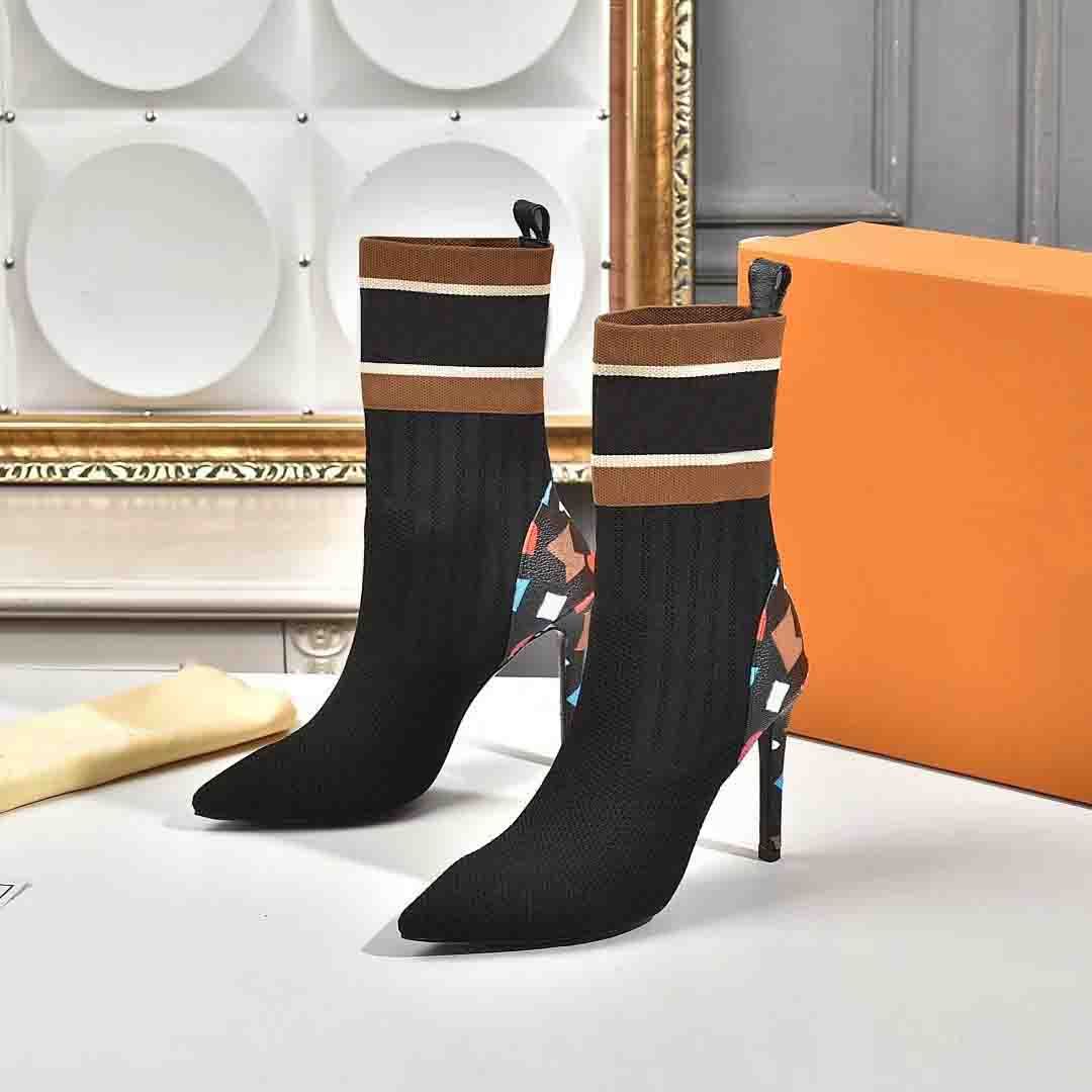 Botas elásticas de punta estrecha para mujer Botas de tela de color  caramelo Calcetines de tacón alto Botas Tacones finos negro | Linio Perú -  GE582FA1LDTW5LPE