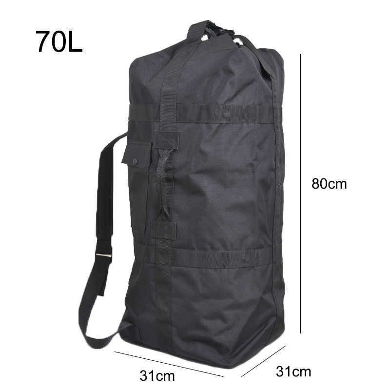 Black Backpack 70l