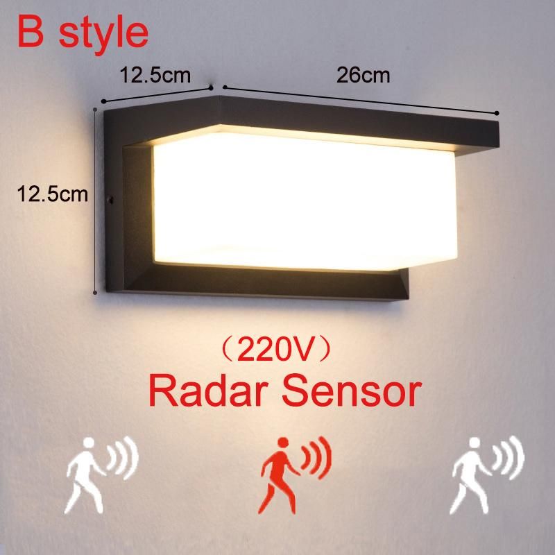 B style Radar Sensor 18W Warm white