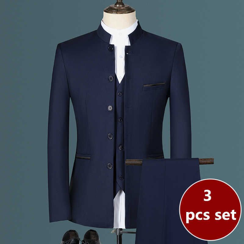 3 pezzi Imposta Navy