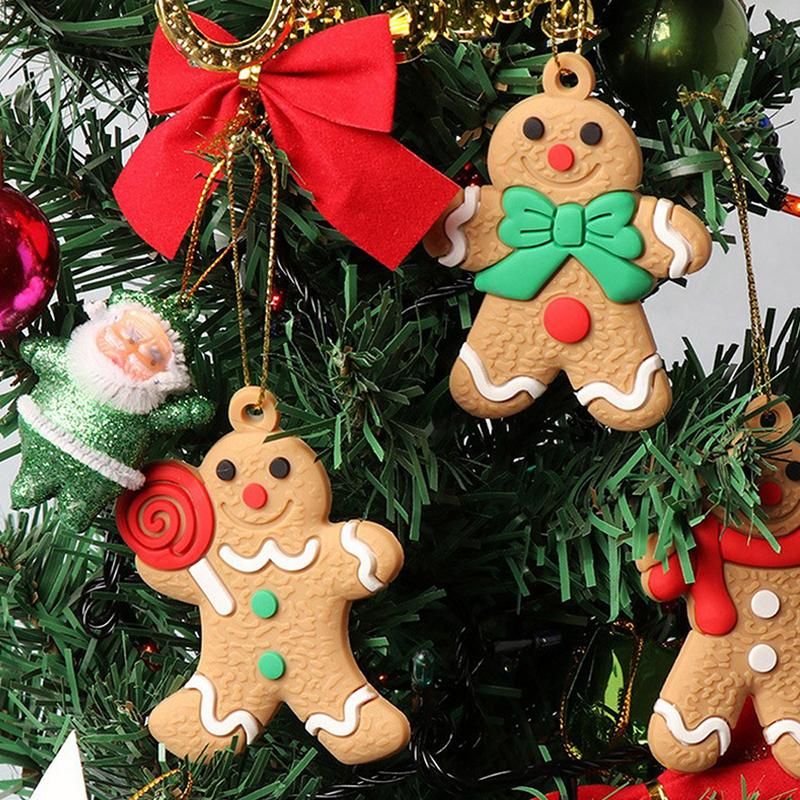 クリスマスの装飾12ピース/セットジンジャーブレッド男の木の装飾品クリスマスツリーぶら下がっているペンダント年の家の装飾ギフト7.5cmを￥1,830  DHgate