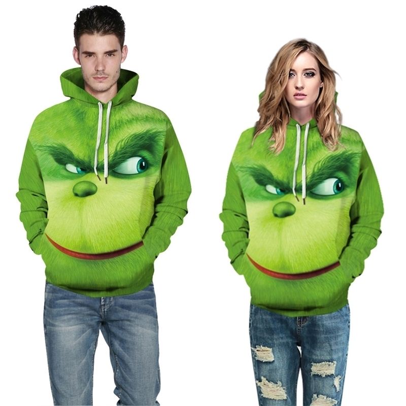 Sudaderas Hombre Casual Manga Larga Navidad Impresión Digita Sudaderas Hombre Casual Manga Larga Navidad Impresión Digita