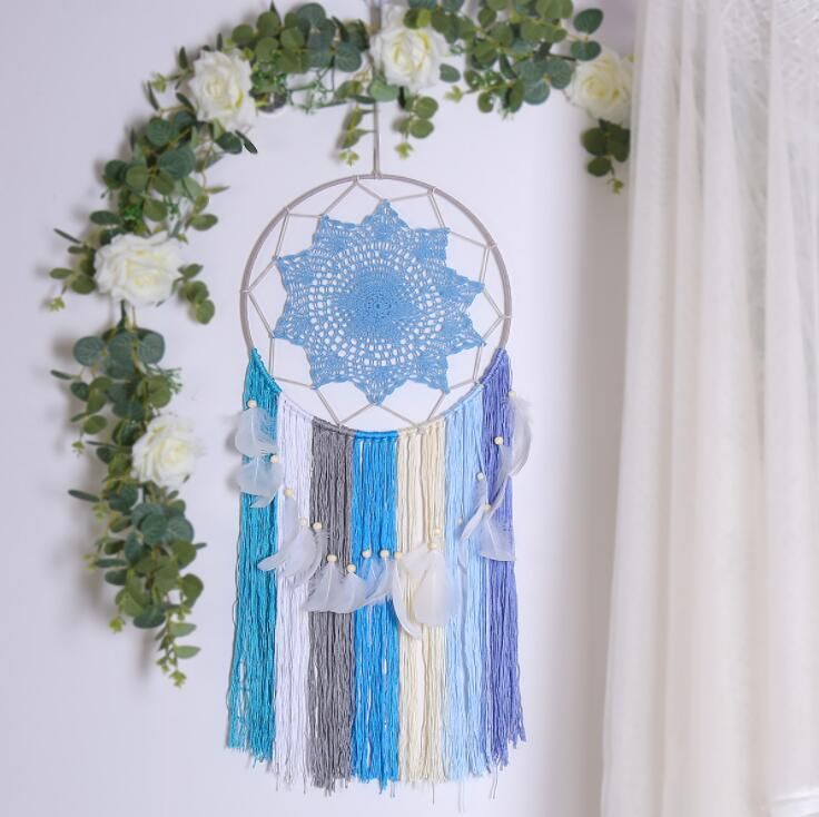 Floral Wall Hanging Nursery Dream catcher Dream catcher Nursery Art Dreamcatchers Large Dreamcatcher Wall Hanging Floral Dream catcher