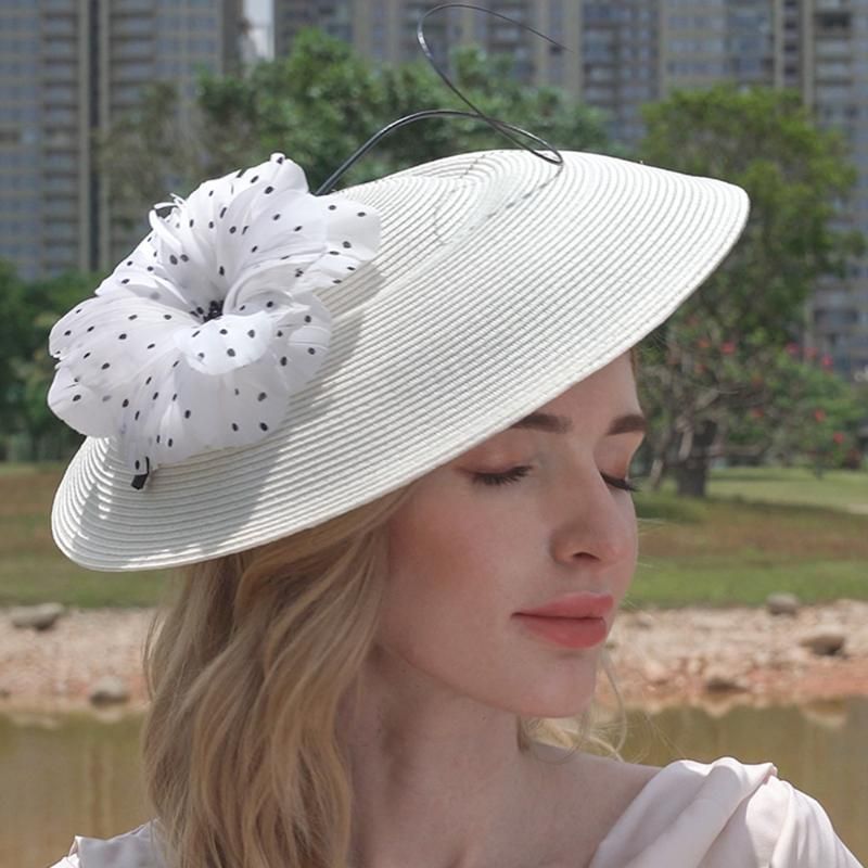 Stingy Brim Hats FS Fascinators White 