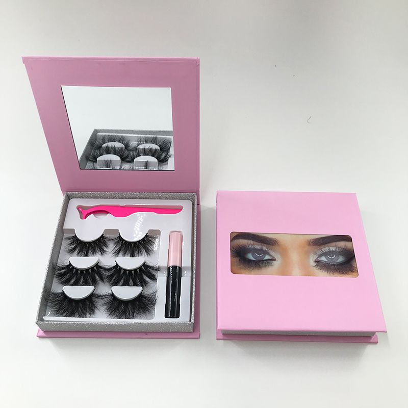 Pink Box 3Pairs z czarnym klejem