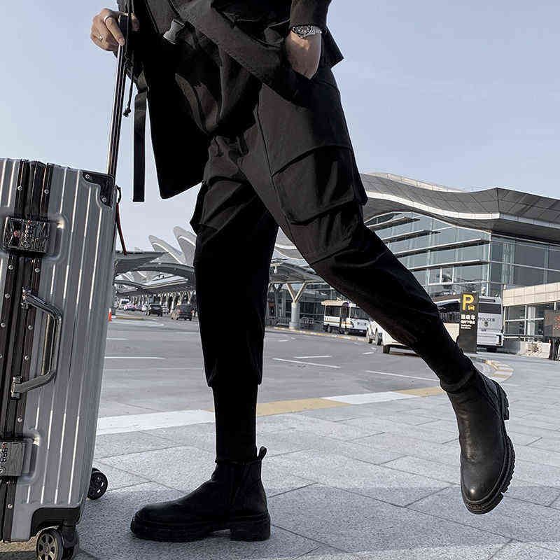 Black Cargo Pants Joggers Men Harajuku Swag Swag Streetwear Militar  Techwear Ropa Para Hombre Ropa Japonesa Lápiz Pantalones Casuales G220221  De 33,1 € | DHgate