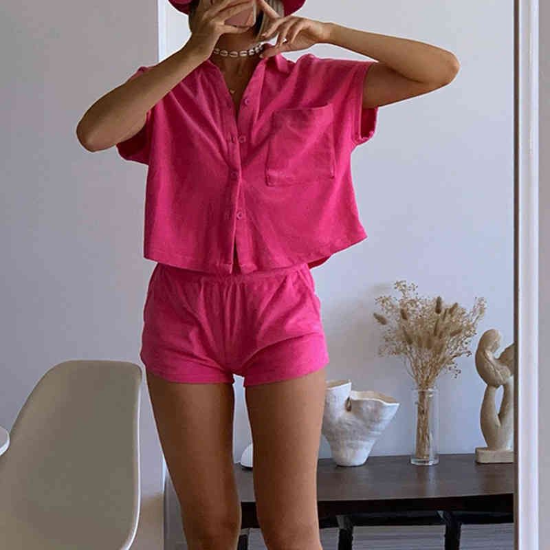 1 set di camicia rossa rosa