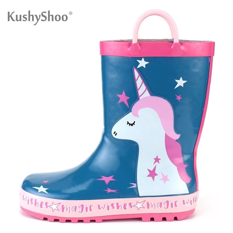 Compra Kushyshoo Niña Botas De Lluvia Niños Lindo Unicornio Impreso Con  Manijas Botas De Goma Para Niños A Prueba De Agua Kalosze Dla Dzieci 210326  Barato | Entrega Rápida Y Calidad | Es.Dhgate