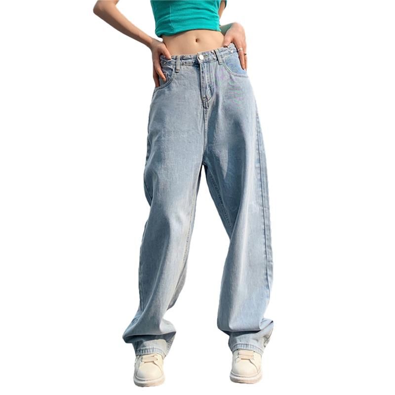Compre Pantalones Para Mujer Capris Mujeres Sólido Color Jeans Cintura De Cintura  Baja Pantalones De Estilo Suelto Con Bolsillos, S / M / L A 22,02 € Del  Wasamei | Es.Dhgate.Com