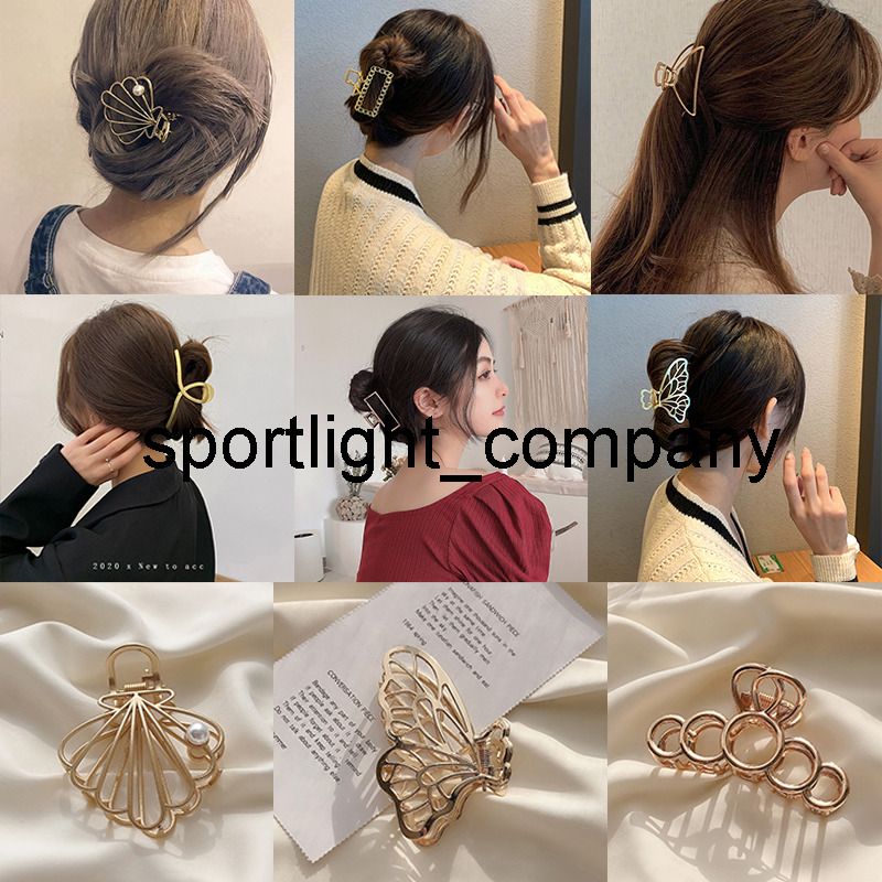 2022 Fashion Woman Gold Color Metal Butterfly Hair Claws Hair Accessories Hairpins Clips Hairgrip Headwear Girls Ornaments Crab Clip 2022 Fashion Woman Gold Color Metal Butterfly Hair Claws Hair Accessories Hairpins Clips Hairgrip Headwear Girls Ornaments Crab Clip