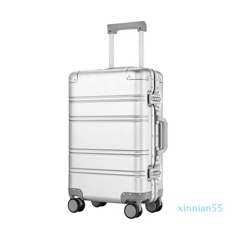 Compre Todas Las Maletas De La Maleta De La Aleación De Aleación De  Magnesio De Aluminio Mujeres 20/24 Pulgadas Rolling Equipaje Universal  Wheel Boarding Metal Contraseña Caja Suitcases A 276,78 € Del