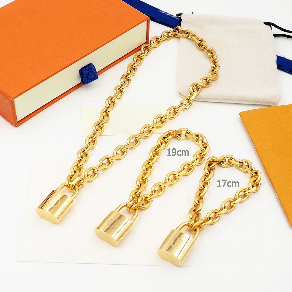 Yellow gold/Necklace+Bracelet(17cm)