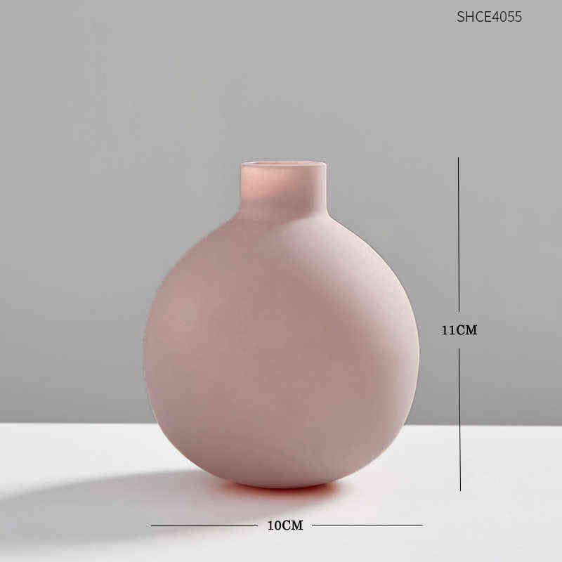 Розовая ваза большая