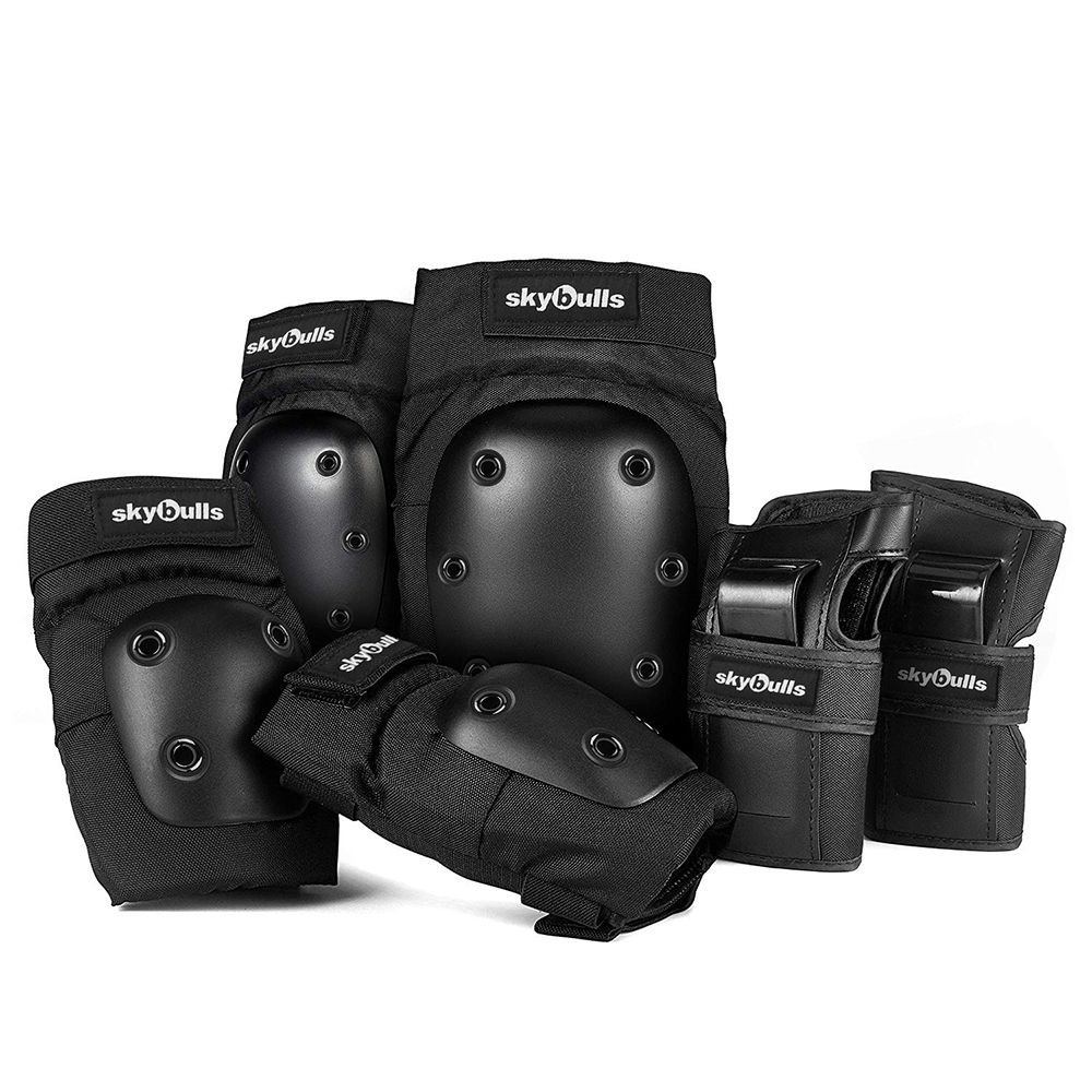Adult Roller Skating Protective Gear Set Knee Pads Elbow Wrist Guards HJTZ001 