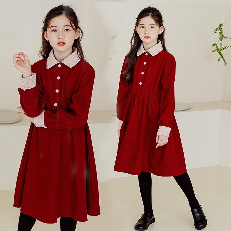 Robe rouge fille 12 ans
