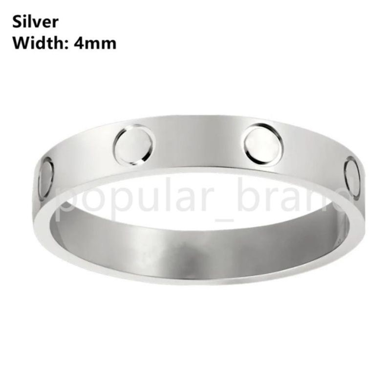 4mm silver ingen diamant